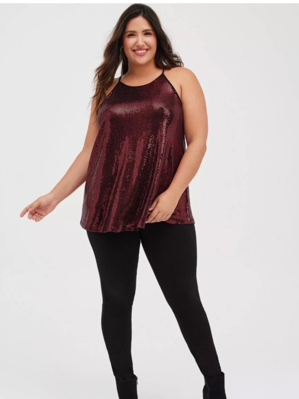 Sequin High Neck Tank - NEW - NO TAGS